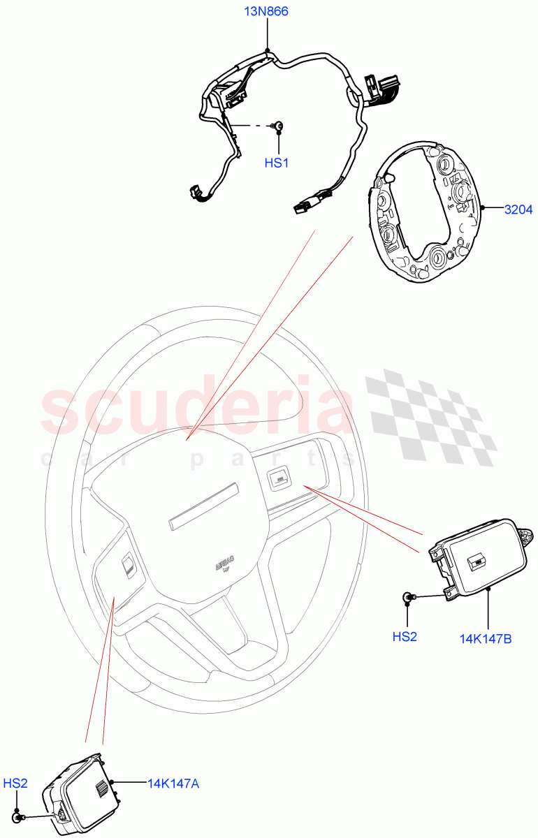 Switches(Steering Wheel)(Changsu (China))((V)FROMMG140569) of Land Rover Land Rover Discovery Sport (2015+) [2.0 Turbo Diesel]