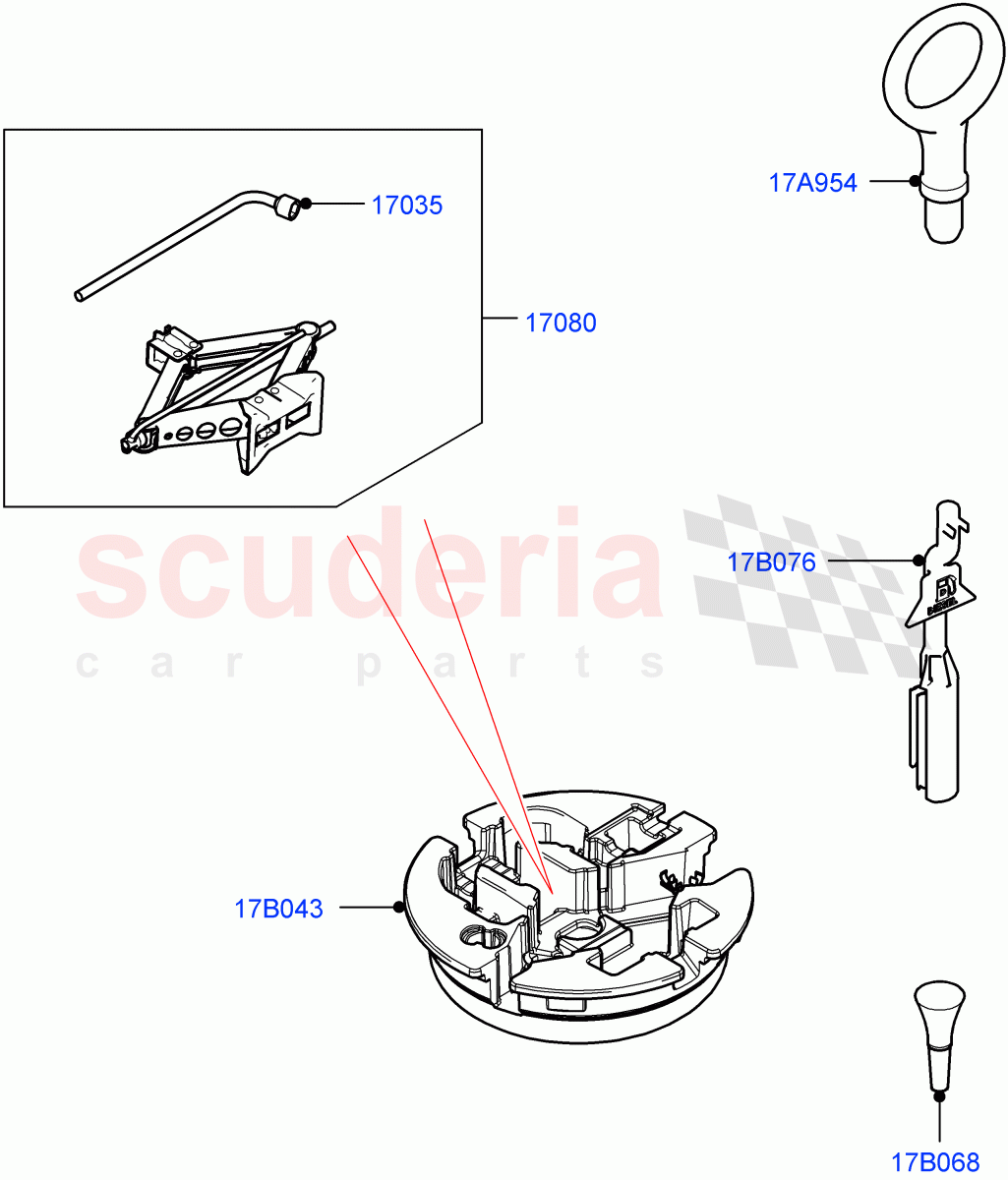 Tools (Halewood (UK)) of Land Rover Land Rover Range Rover Evoque (2019+) [2.0 Turbo Diesel AJ21D4]