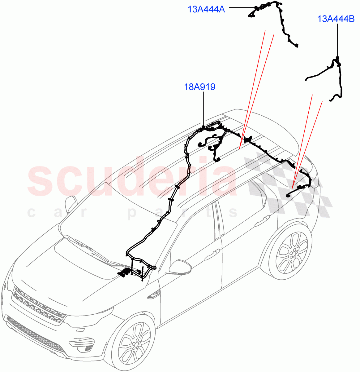 Electrical Wiring - Body And Rear(Audio/Navigation/Entertainment)(Halewood (UK))((V)TOKH999999) of Land Rover Land Rover Discovery Sport (2015+) [2.2 Single Turbo Diesel]