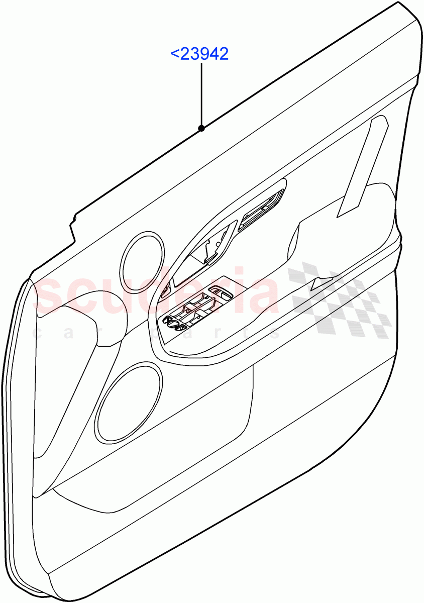 Front Door Trim Panels(5 Door,Halewood (UK)) of Land Rover Land Rover Range Rover Evoque (2012-2018) [2.0 Turbo Petrol AJ200P]