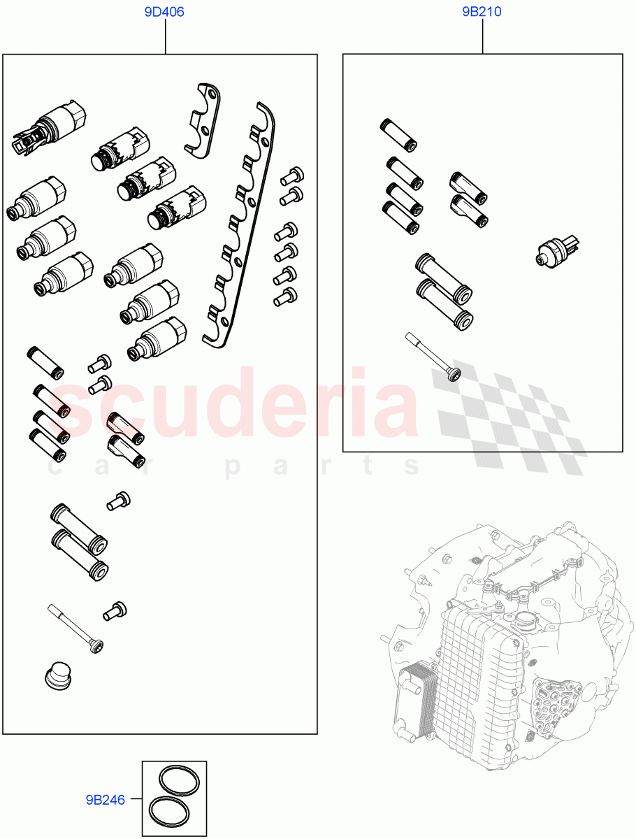 Valve Body - Main Control & Servo's(9 Speed Auto AWD,Changsu (China))((V)FROMEG000001) of Land Rover Land Rover Discovery Sport (2015+) [2.0 Turbo Petrol AJ200P]