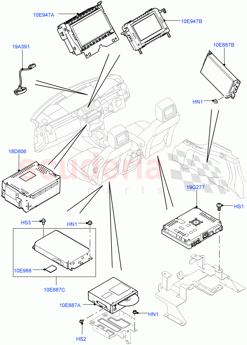 Family Entertainment System(Front Seats)((V)FROMCA000001) of Land Rover Land Rover Discovery 4 (2010-2016) [4.0 Petrol V6]