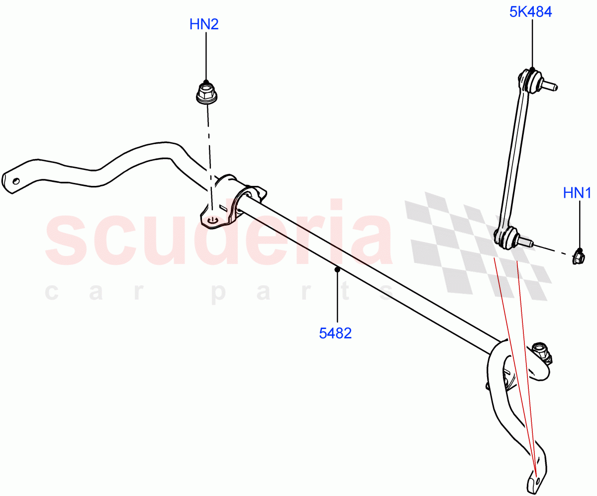 Front Cross Member & Stabilizer Bar(Stabilizer Bar)(Itatiaia (Brazil)) of Land Rover Land Rover Range Rover Evoque (2019+) [2.0 Turbo Diesel]