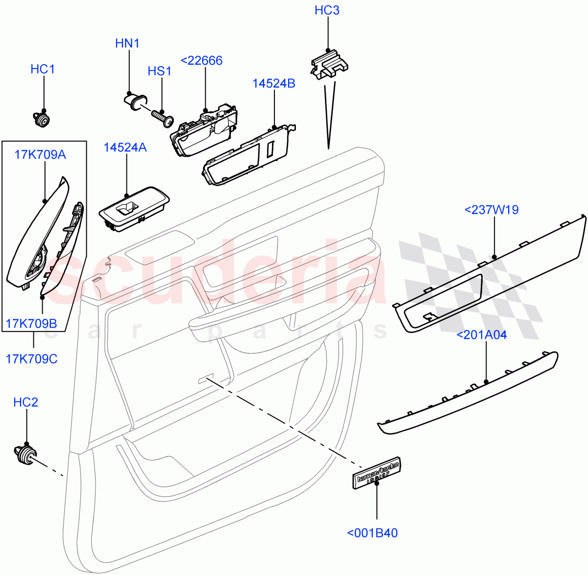 Front Door Trim Installation ((V) FROMAA000001) of Land Rover Land Rover Range Rover Sport (2010-2013) [5.0 OHC SGDI SC V8 Petrol]