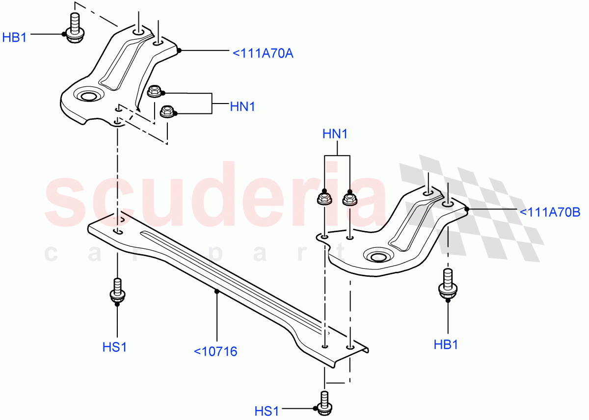 Front Panels, Aprons & Side Members(Crossmember)(Itatiaia (Brazil))((V)FROMGT000001) of Land Rover Land Rover Range Rover Evoque (2012-2018) [2.0 Turbo Petrol AJ200P]