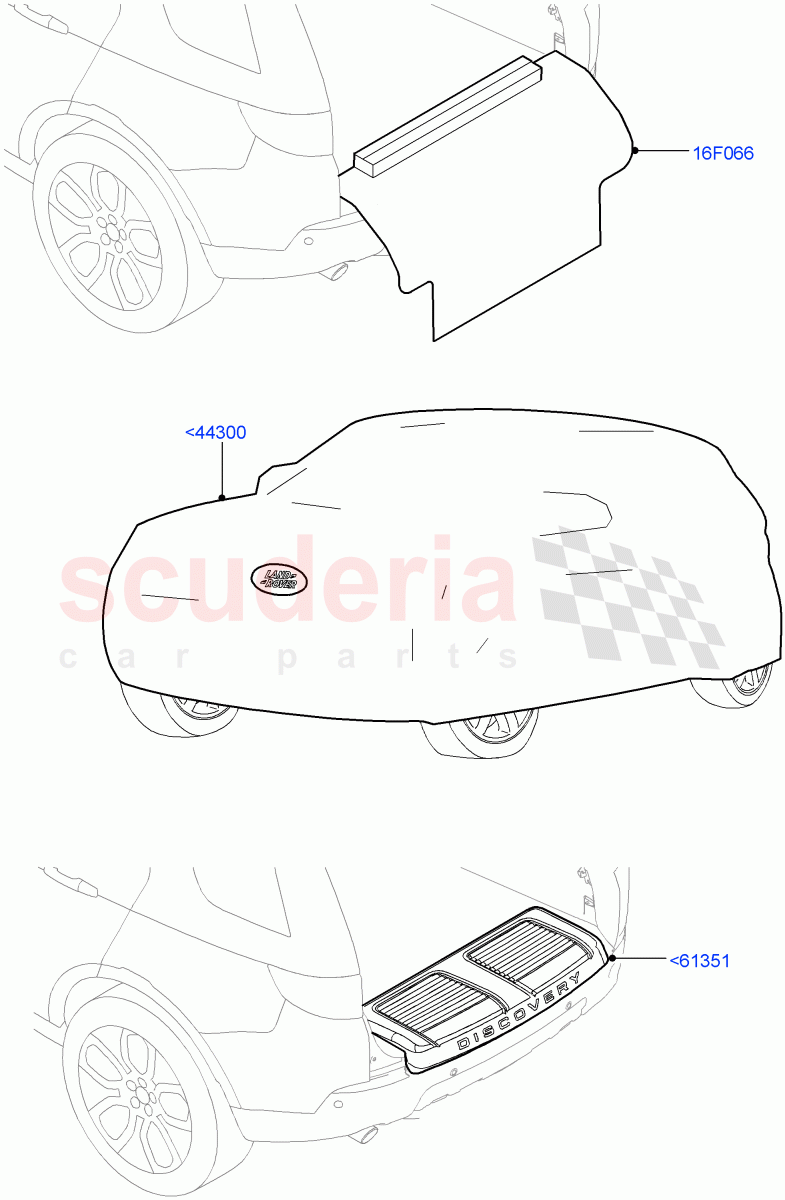 Exterior Body Protection(Accessory)(Halewood (UK),Itatiaia (Brazil)) of Land Rover Land Rover Discovery Sport (2015+) [2.0 Turbo Diesel AJ21D4]