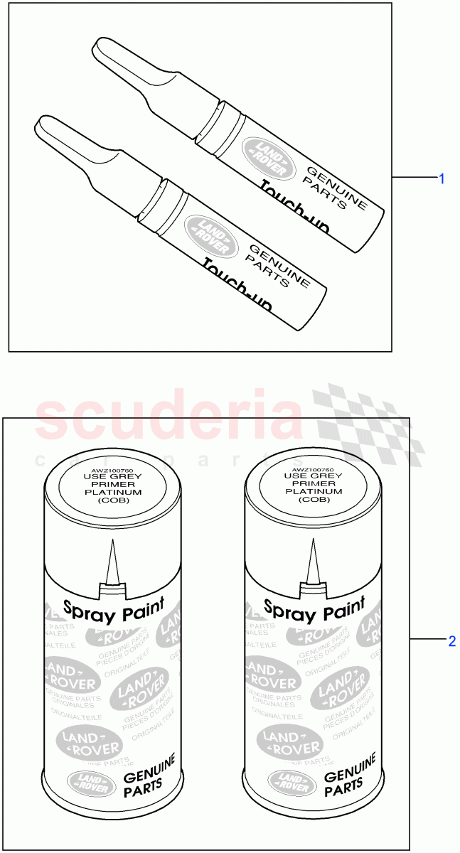 Paint ((V) FROM7A000001) of Land Rover Land Rover Defender (2007-2016)