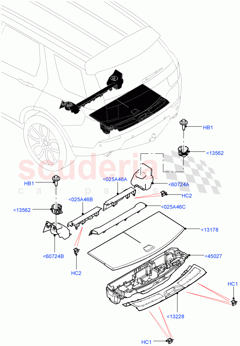 Load Compartment Trim (Floor) (Changsu (China), With 3rd Row Double Seat, With 7 Seat Configuration) ((V) FROMFG000001) of Land Rover Land Rover Discovery Sport (2015+) [2.0 Turbo Diesel]