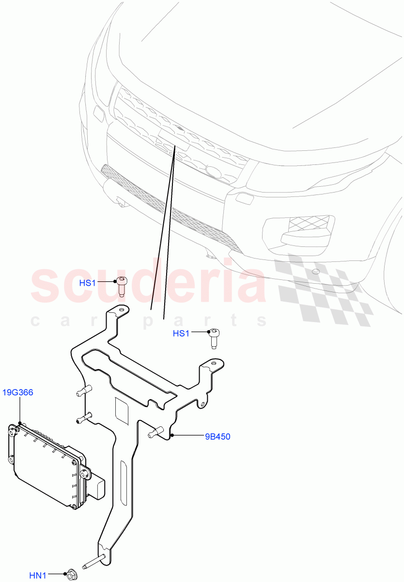 Speed Control(2.2L CR DI 16V Diesel,With Adaptive Speed Control)((V)FROMEH000001) of Land Rover Land Rover Range Rover Evoque (2012-2018) [2.2 Single Turbo Diesel]