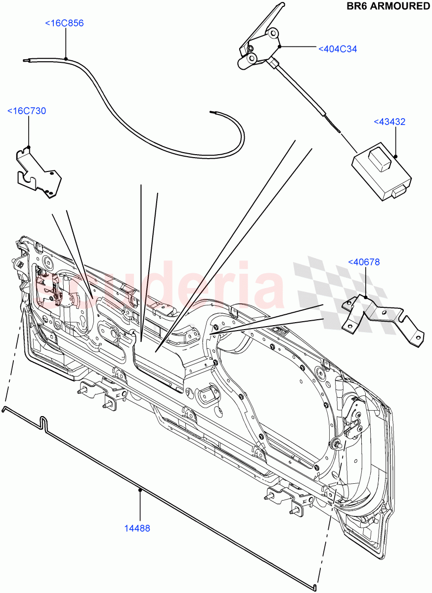 Luggage Compt/Tailgte Lock Controls(With B6 Level Armouring)((V)FROMAA000001) of Land Rover Land Rover Discovery 4 (2010-2016) [4.0 Petrol V6]