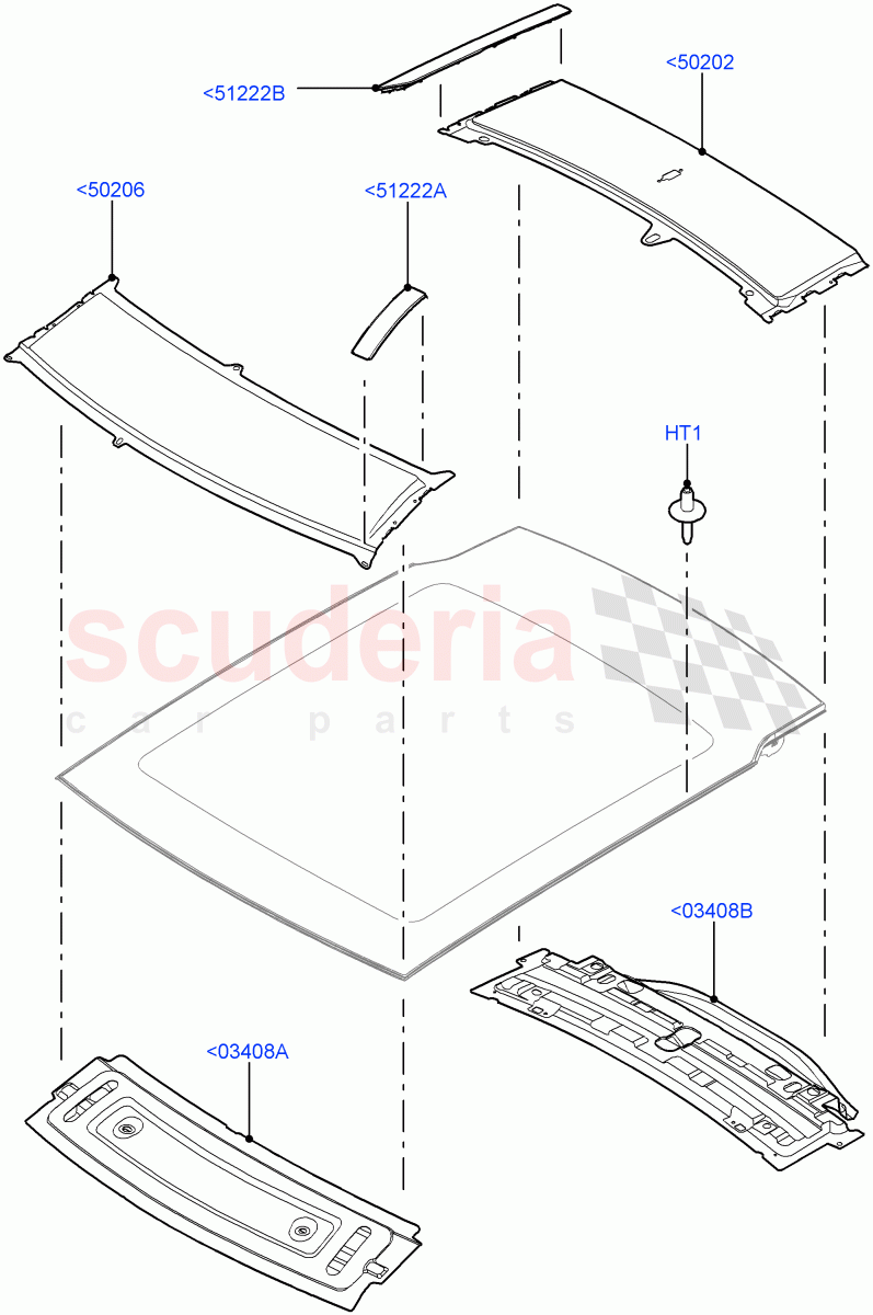 Roof - Sheet Metal(With Roof Conversion-Panorama Power,Itatiaia (Brazil),With Roof Conversion-Panorama Roof)((V)FROMGT000001) of Land Rover Land Rover Discovery Sport (2015+) [2.2 Single Turbo Diesel]