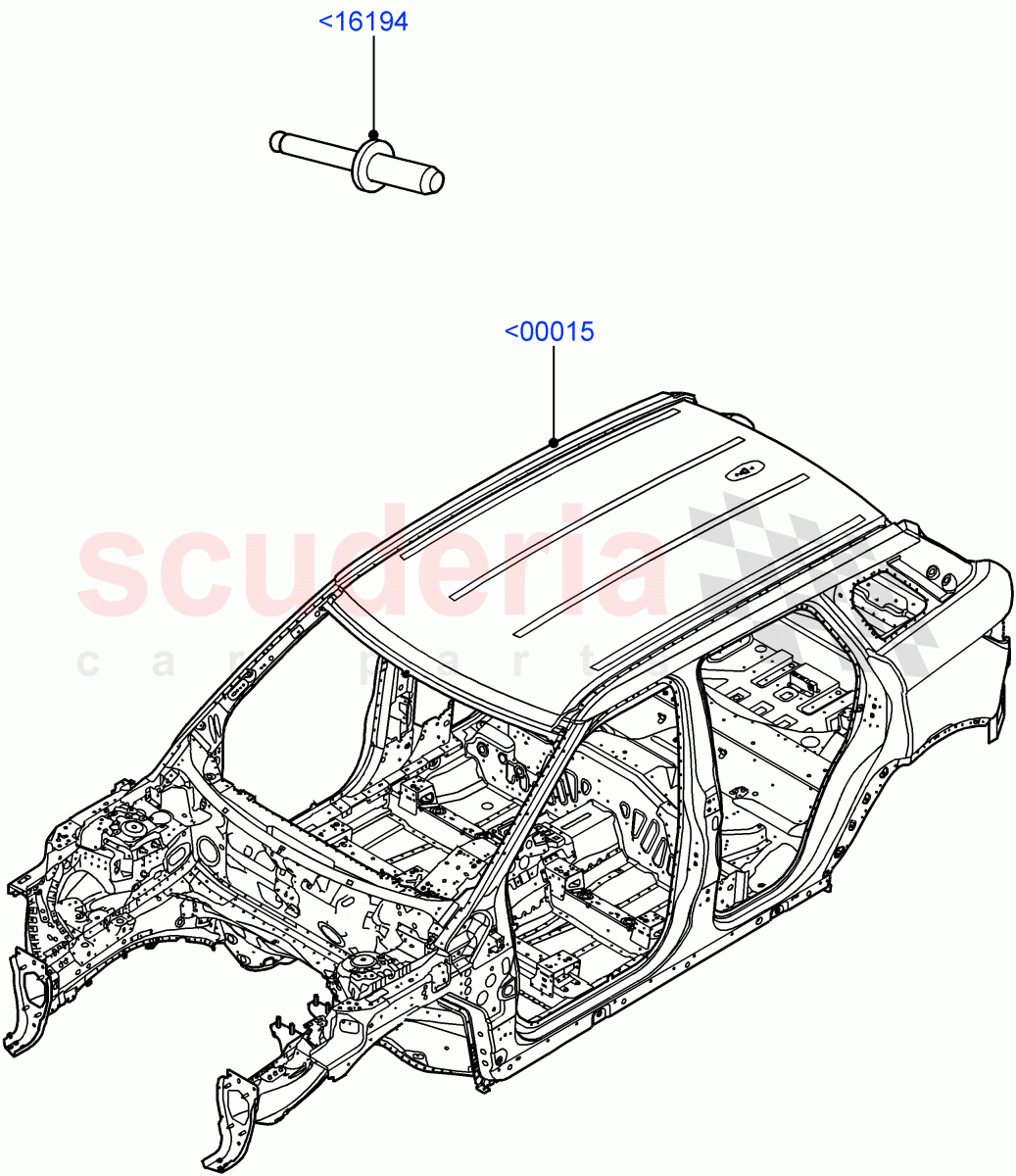 Bodyshell(5 Door,Halewood (UK)) of Land Rover Land Rover Range Rover Evoque (2012-2018) [2.0 Turbo Petrol AJ200P]