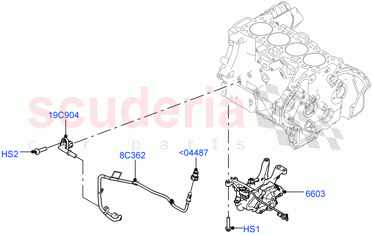 Vacuum Control And Air Injection (2.0L AJ20P4 Petrol Mid PTA, Changsu (China)) of Land Rover Land Rover Range Rover Evoque (2019+) [2.0 Turbo Petrol AJ200P]