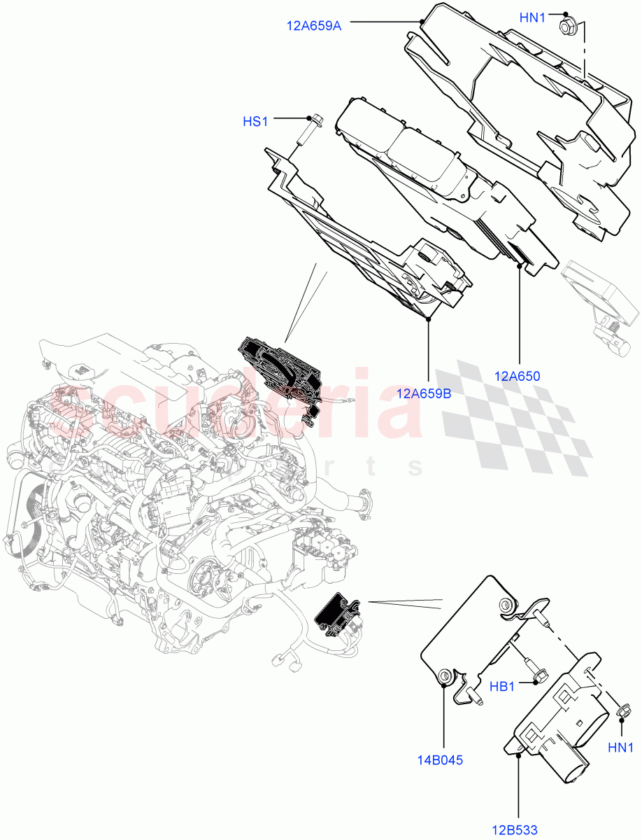 Engine Modules And Sensors(2.0L I4 DSL MID DOHC AJ200,Halewood (UK)) of Land Rover Land Rover Range Rover Evoque (2012-2018) [2.0 Turbo Diesel]