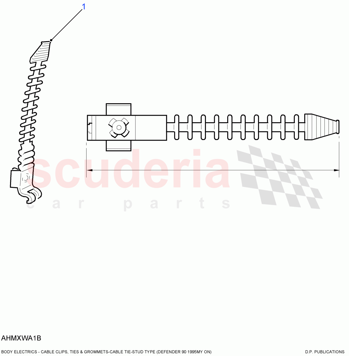 Cable Tie-Stud Type((V)FROM7A000001) of Land Rover Land Rover Defender (2007-2016)