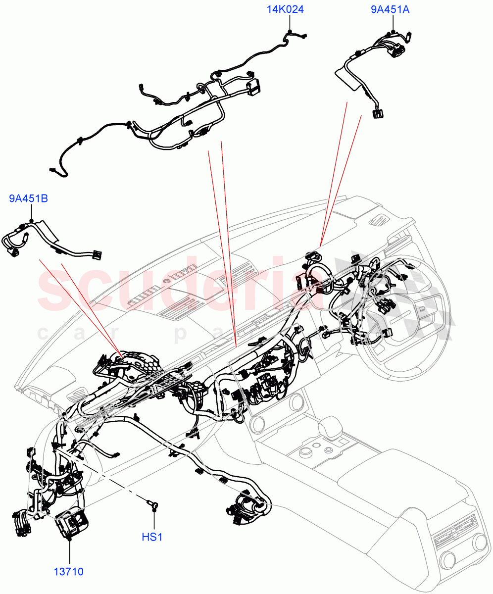 Facia Harness of Land Rover Land Rover Range Rover (2022+) [3.0 I6 Turbo Diesel AJ20D6]