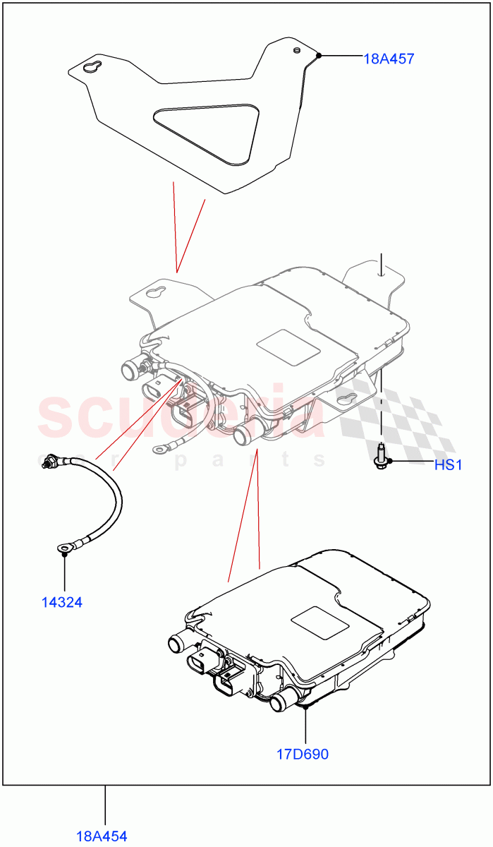 High Voltage Heater(2.0L AJ200P Hi PHEV)((V)FROMMA000001) of Land Rover Land Rover Range Rover Velar (2017+) [2.0 Turbo Petrol AJ200P]