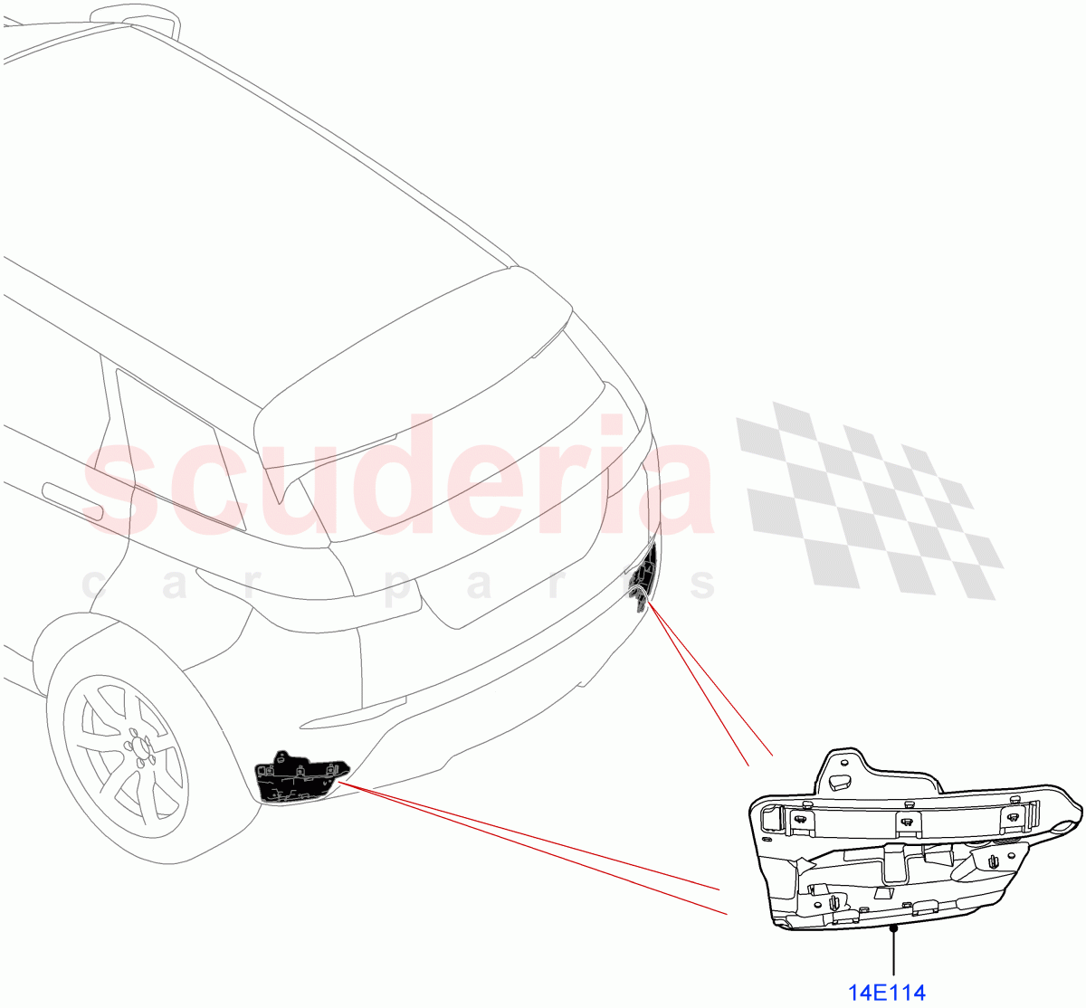 Vehicle Modules And Sensors(Tailgate - Hands Free,Halewood (UK)) of Land Rover Land Rover Range Rover Evoque (2019+) [2.0 Turbo Diesel]