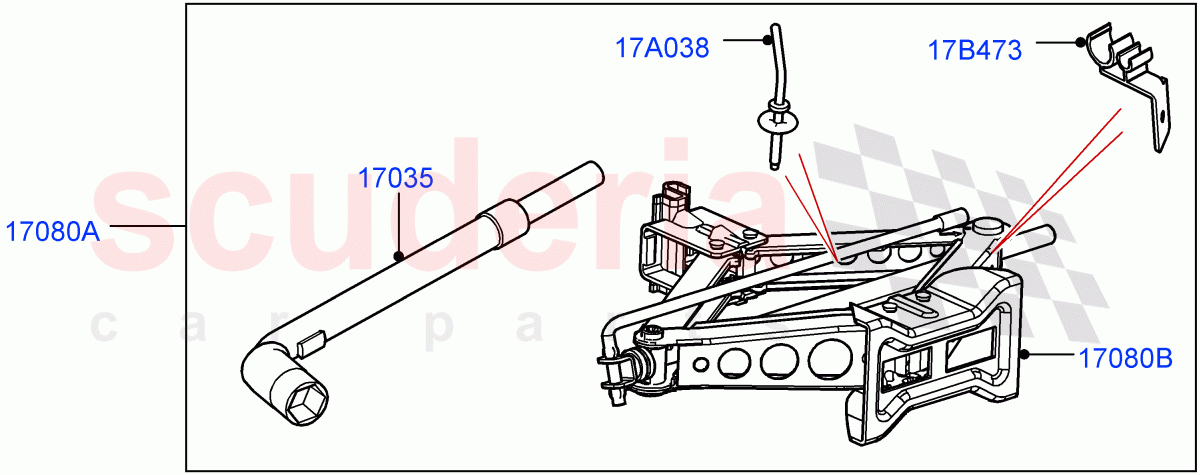 Tools(Itatiaia (Brazil)) of Land Rover Land Rover Range Rover Evoque (2012-2018) [2.0 Turbo Petrol AJ200P]