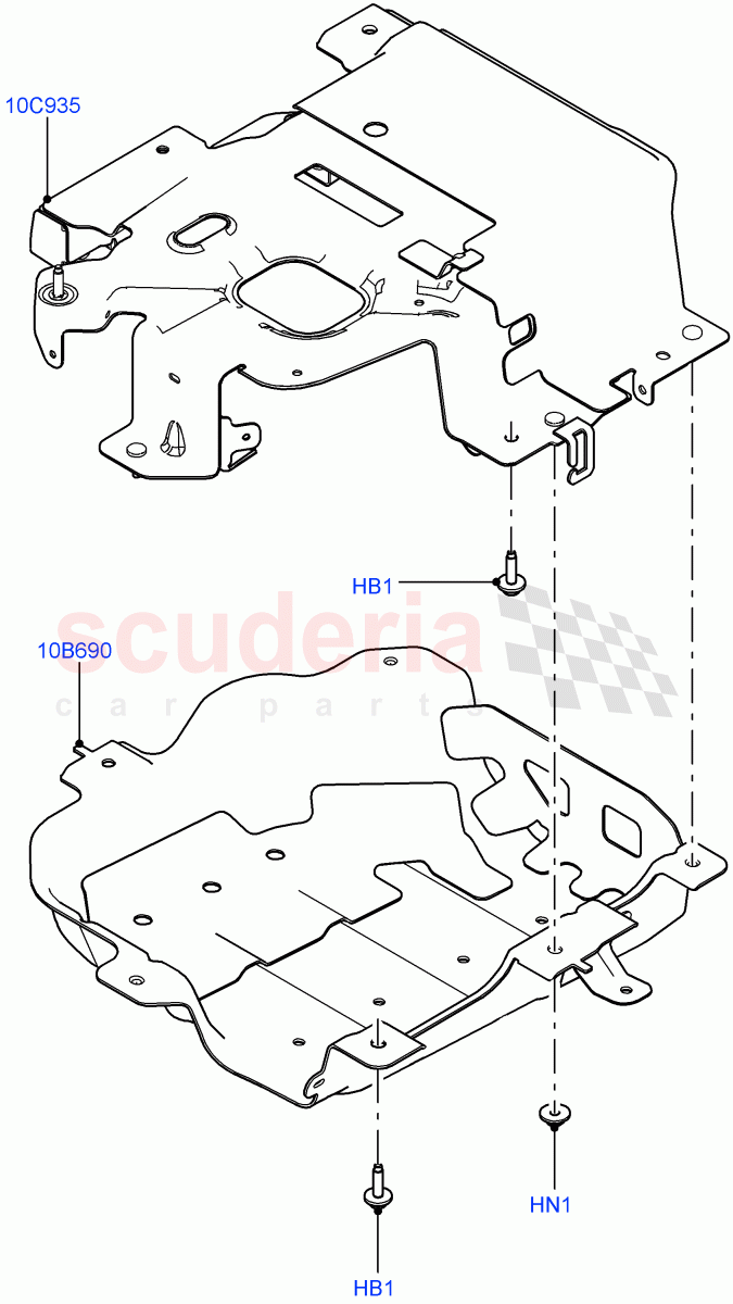 Hybrid Electrical Modules(Charger Cradle)(2.0L AJ200P Hi PHEV,8HP Gen3 Hybrid Trans)((V)FROMJA000001) of Land Rover Land Rover Range Rover Sport (2014+) [3.0 Diesel 24V DOHC TC]