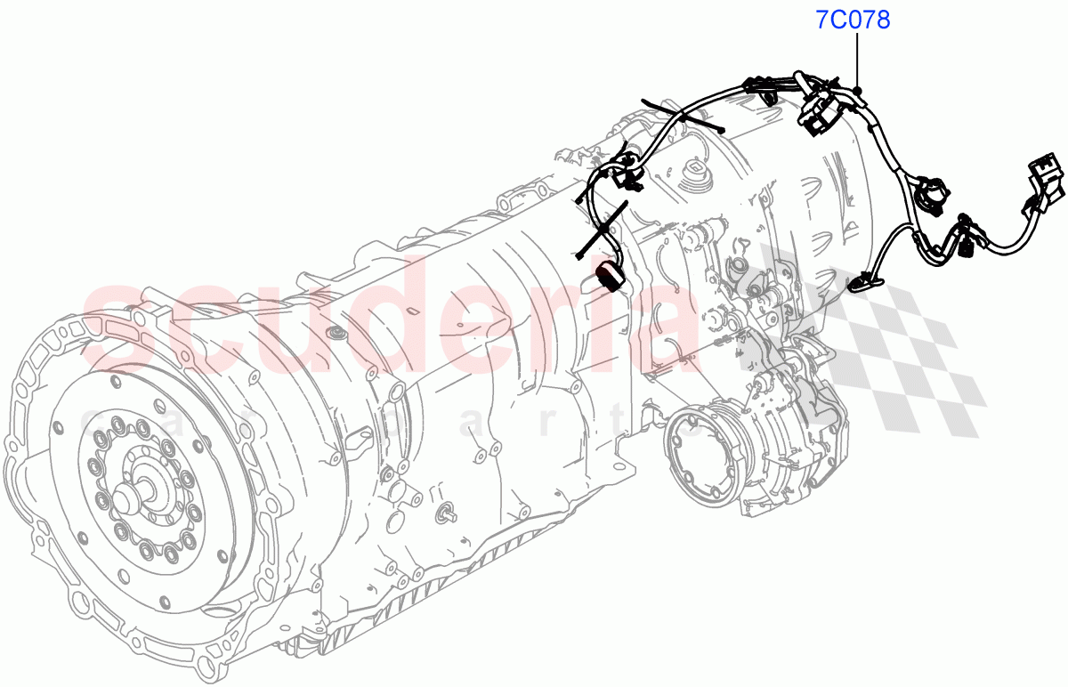 Electrical Wiring - Engine And Dash (Transmission) ((V) FROMMH000001) of Land Rover Land Rover Discovery Sport (2015+) [2.0 Turbo Petrol AJ200P]