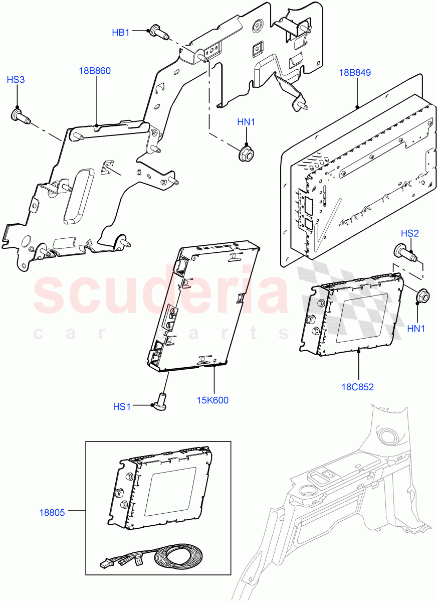 Family Entertainment System(Luggage Compartment)((V)FROMCA000001) of Land Rover Land Rover Discovery 4 (2010-2016) [2.7 Diesel V6]