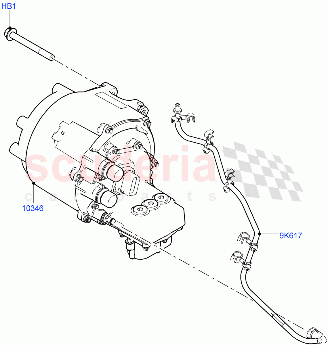 Alternator And Mountings(Changsu (China),Electric Engine Battery-PHEV)((V)FROMMG575835) of Land Rover Land Rover Range Rover Evoque (2019+) [2.0 Turbo Diesel]