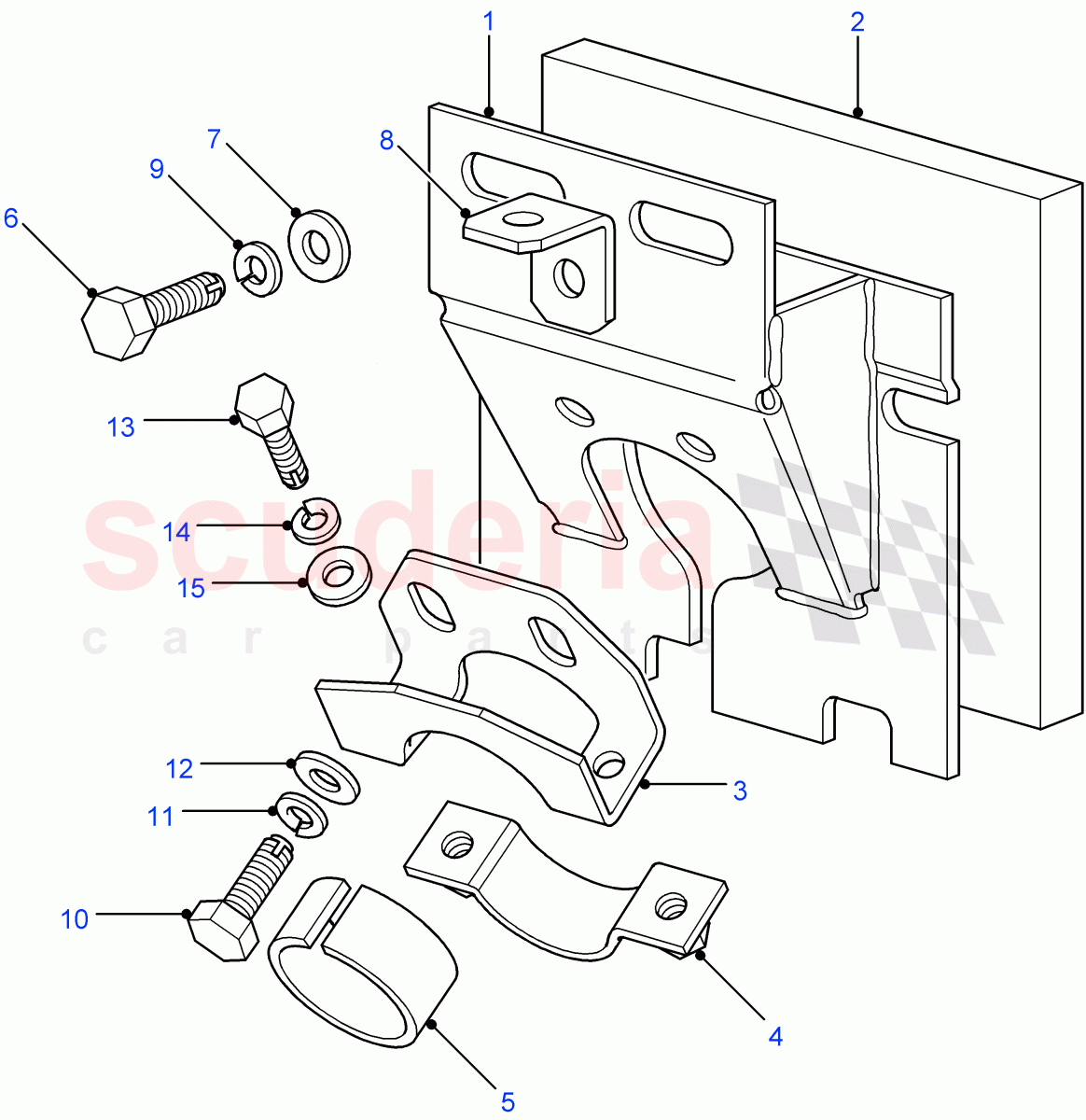 Steering Column Top Support ((V) FROM7A000001) of Land Rover Land Rover Defender (2007-2016)