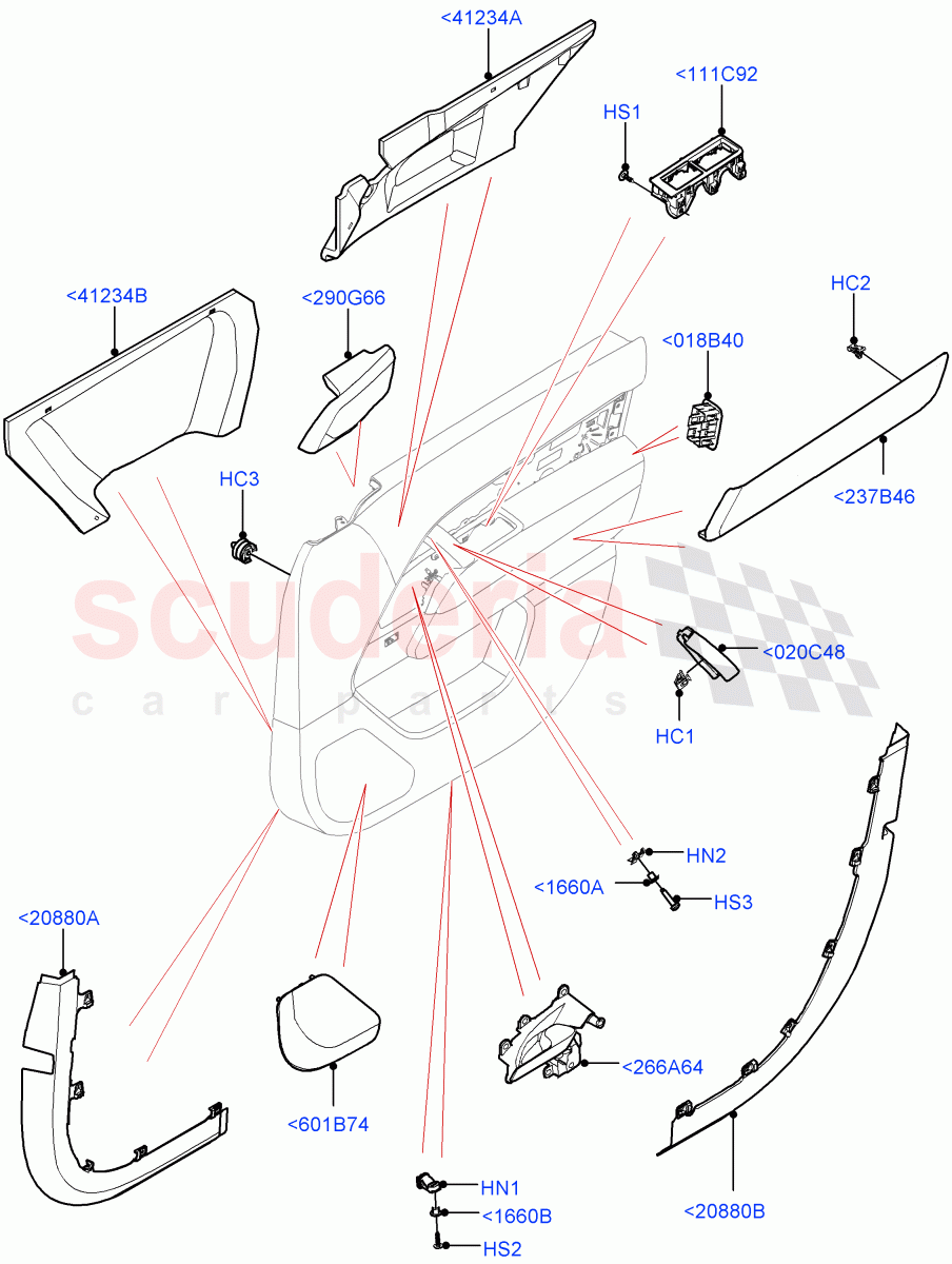 Front Door Trim Installation of Land Rover Land Rover Range Rover (2022+) [3.0 I6 Turbo Petrol AJ20P6]