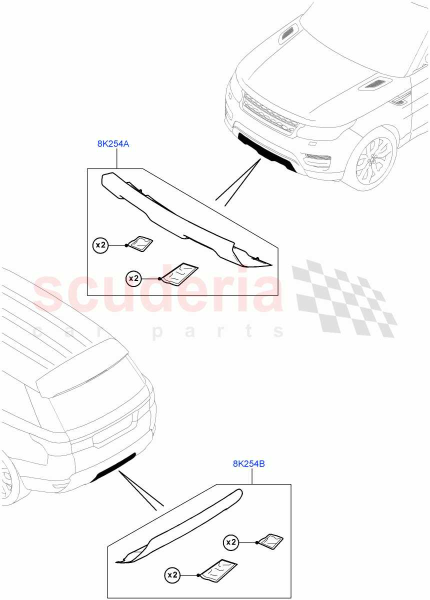 Exterior Body Protection(Accessory) of Land Rover Land Rover Range Rover Sport (2014+) [5.0 OHC SGDI SC V8 Petrol]