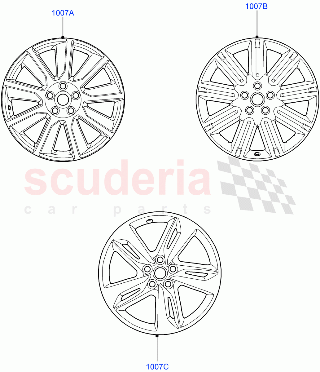 Wheels ((V) FROMCA000001) of Land Rover Land Rover Range Rover Sport (2010-2013) [3.0 Diesel 24V DOHC TC]