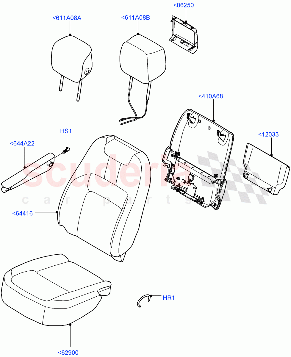 Front Seat Covers(Taurus Leather)((V)FROMJA000001) of Land Rover Land Rover Range Rover (2012-2021) [3.0 DOHC GDI SC V6 Petrol]