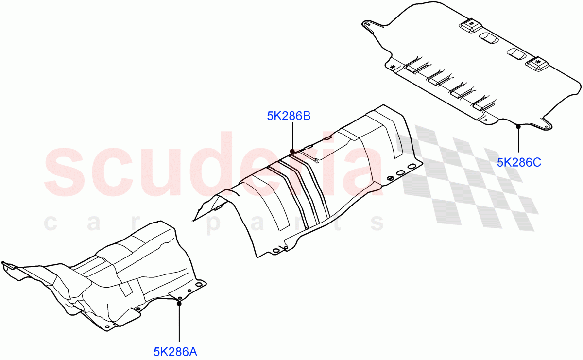 Splash And Heat Shields(Changsu (China))((V)FROMEG000001) of Land Rover Land Rover Range Rover Evoque (2012-2018) [2.0 Turbo Petrol GTDI]