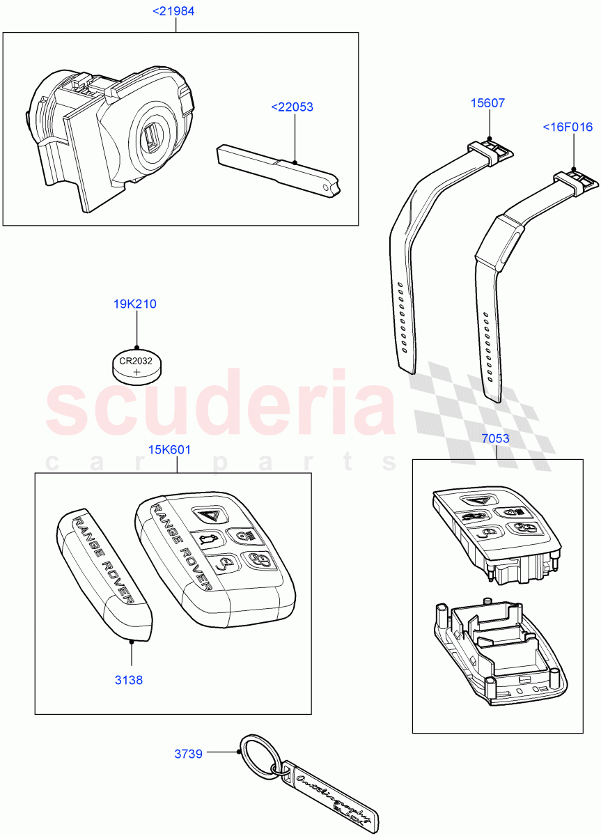 Vehicle Lock Sets And Repair Kits of Land Rover Land Rover Range Rover (2012-2021) [3.0 I6 Turbo Petrol AJ20P6]