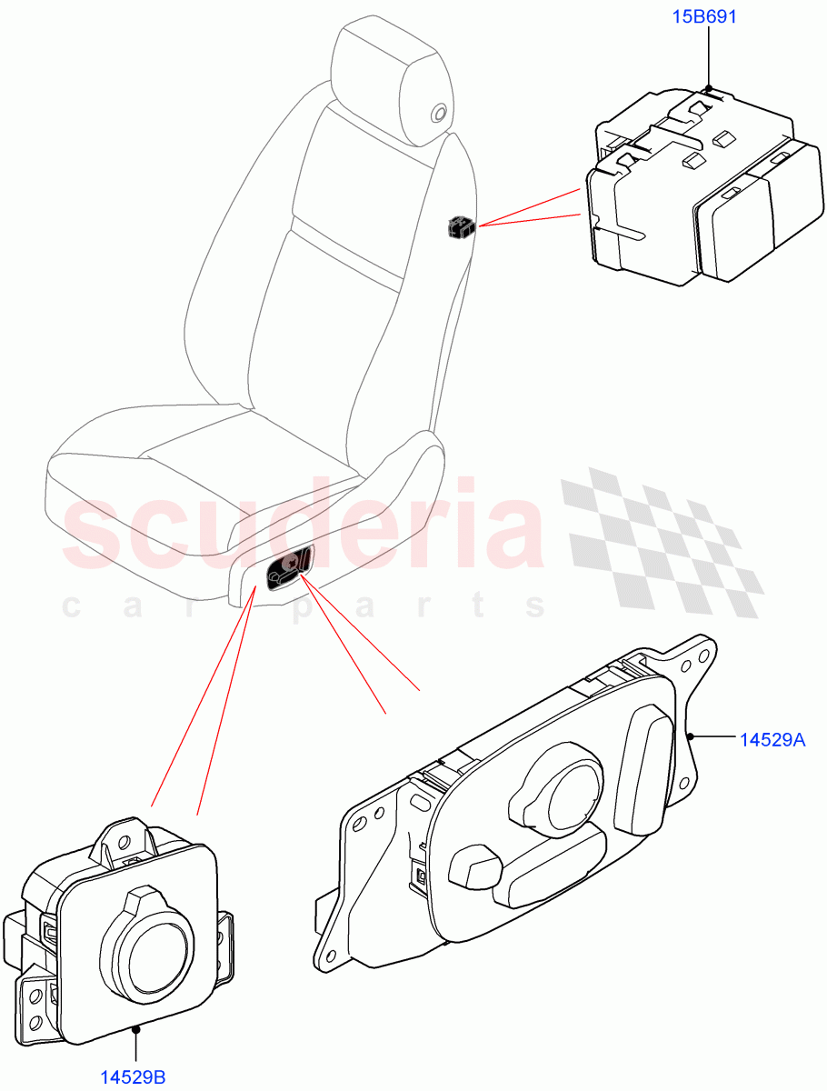 Switches(Seats) of Land Rover Land Rover Defender (2020+) [5.0 OHC SGDI SC V8 Petrol]