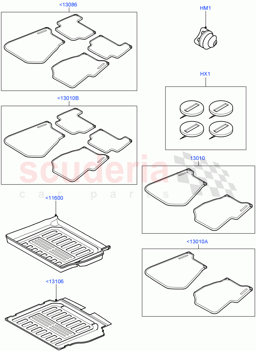 Interior Dress Up(Accessory, Floor Mats)((V)TO9A999999) of Land Rover Land Rover Range Rover Sport (2005-2009) [4.2 Petrol V8 Supercharged]