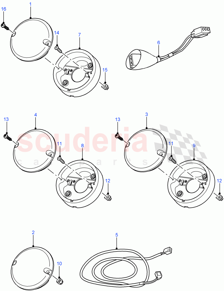 Lamps Rear - Indicator,Fog,Reverse((V)FROM7A000001) of Land Rover Land Rover Defender (2007-2016)