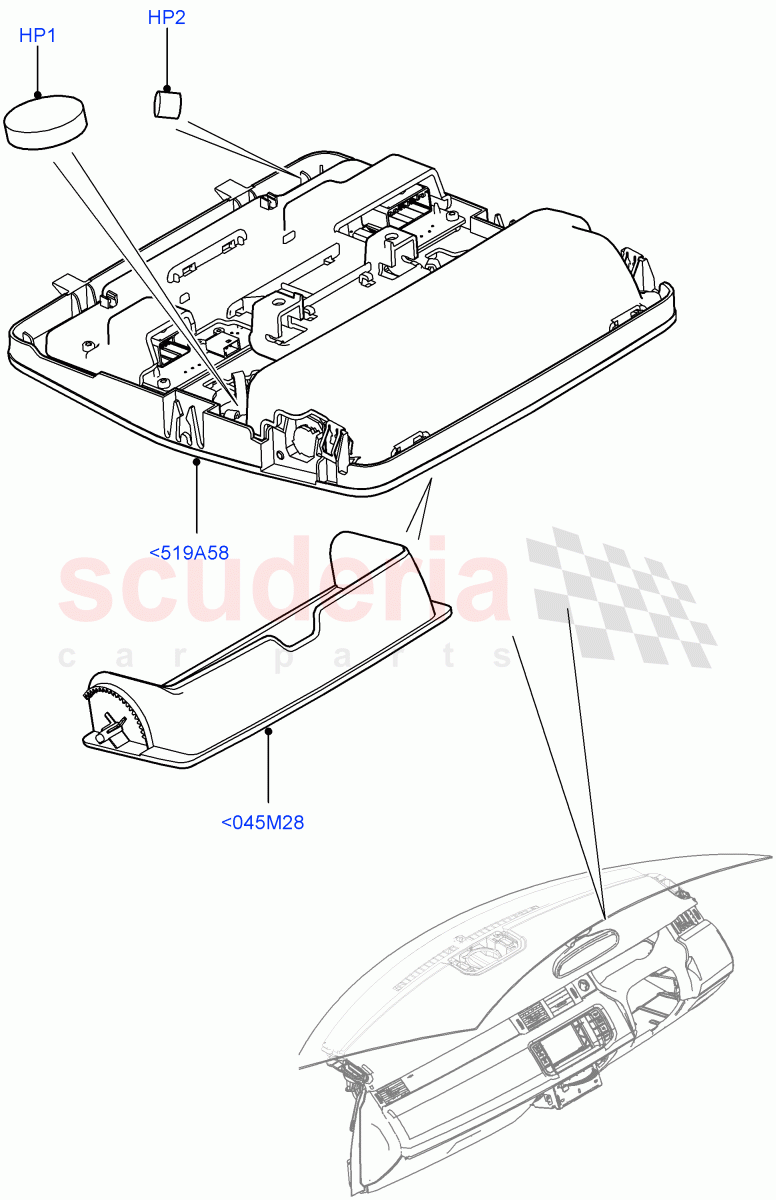 Console - Overhead(Itatiaia (Brazil))((V)FROMGT000001) of Land Rover Land Rover Range Rover Evoque (2012-2018) [2.0 Turbo Petrol AJ200P]