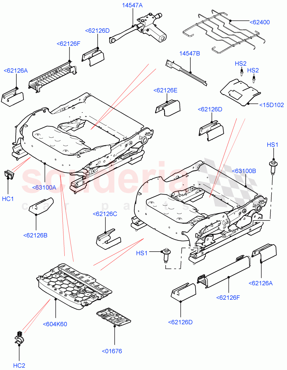 Front Seat Base((V)TOHA999999) of Land Rover Land Rover Range Rover (2012-2021) [4.4 DOHC Diesel V8 DITC]