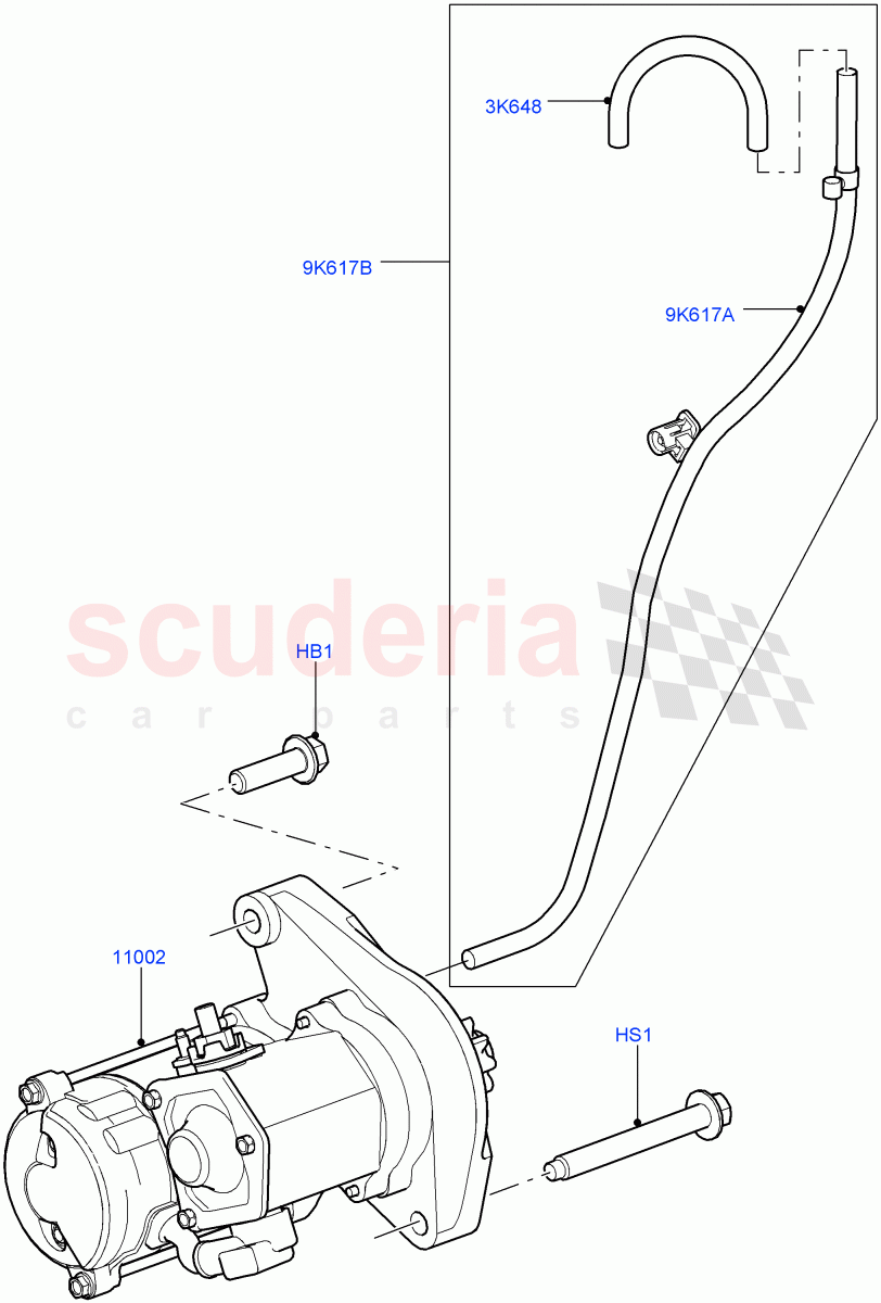 Starter Motor(5.0L OHC SGDI NA V8 Petrol - AJ133)((V)FROMAA000001) of Land Rover Land Rover Discovery 4 (2010-2016) [5.0 OHC SGDI NA V8 Petrol]