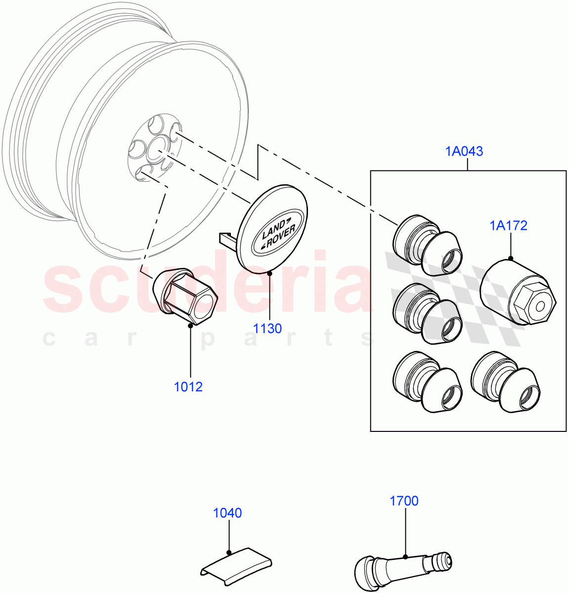 Wheels (Additional Equipment) (Changsu (China)) ((V) FROMFG000001) of Land Rover Land Rover Discovery Sport (2015+) [2.0 Turbo Petrol GTDI]