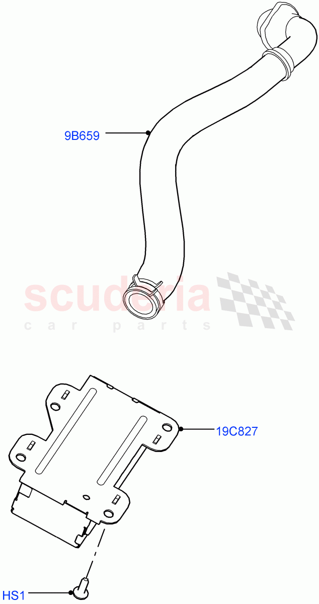 Heater/Air Cond.External Components(Ioniser)(Cabin Air Ionisation / PM2.5,Air Purge/Ionisation/PM2.5/CO2) of Land Rover Land Rover Range Rover Velar (2017+) [2.0 Turbo Petrol AJ200P]