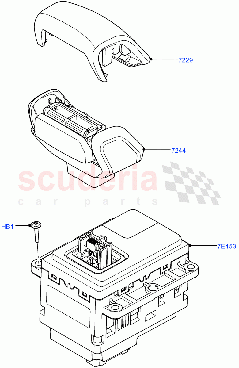 Gear Change-Automatic Transmission (Gear Shift Module) (8 Speed Auto Trans ZF 8HP76) ((V) FROMMA000001) of Land Rover Land Rover Range Rover Velar (2017+) [5.0 OHC SGDI SC V8 Petrol]