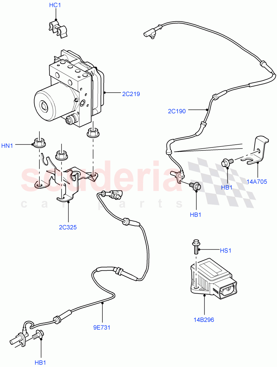 Anti-Lock Braking System((V)FROMAA000001) of Land Rover Land Rover Discovery 4 (2010-2016) [2.7 Diesel V6]