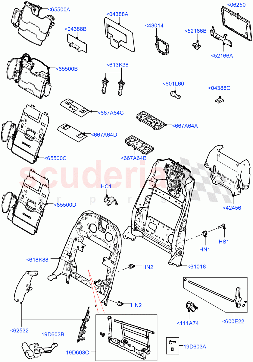 Front Seat Back((V)FROMJA000001) of Land Rover Land Rover Range Rover (2012-2021) [4.4 DOHC Diesel V8 DITC]