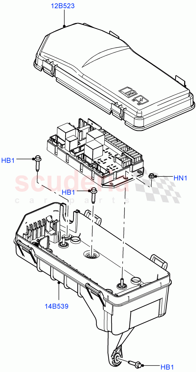 Electronic Control Box(5.0L OHC SGDI NA V8 Petrol - AJ133,4.4L DOHC DITC V8 Diesel,5.0L OHC SGDI SC V8 Petrol - AJ133)((V)FROMAA000001) of Land Rover Land Rover Range Rover (2010-2012) [3.6 V8 32V DOHC EFI Diesel]