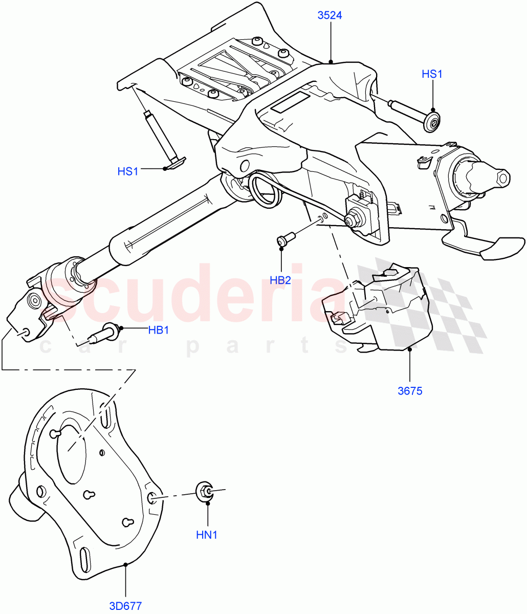 Steering Column (Changsu (China)) ((V) FROMFG000001) of Land Rover Land Rover Discovery Sport (2015+) [2.0 Turbo Diesel]