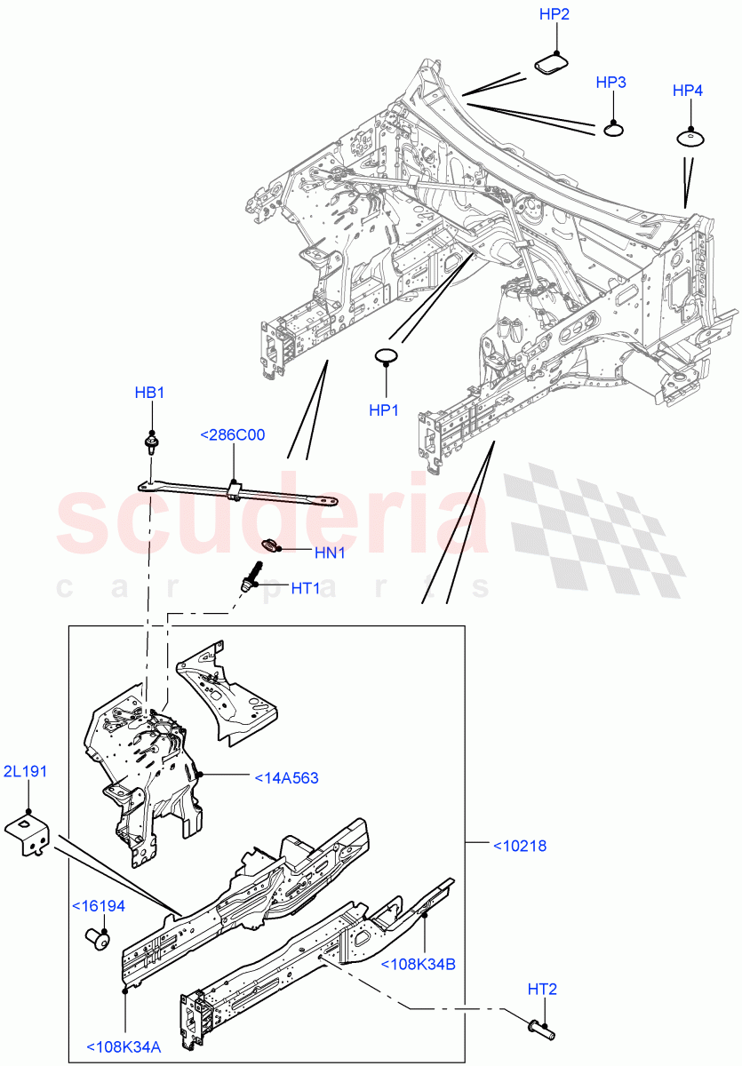 Front Panels, Aprons & Side Members(Reinforcement - Member) of Land Rover Land Rover Range Rover Sport (2014+) [2.0 Turbo Petrol GTDI]