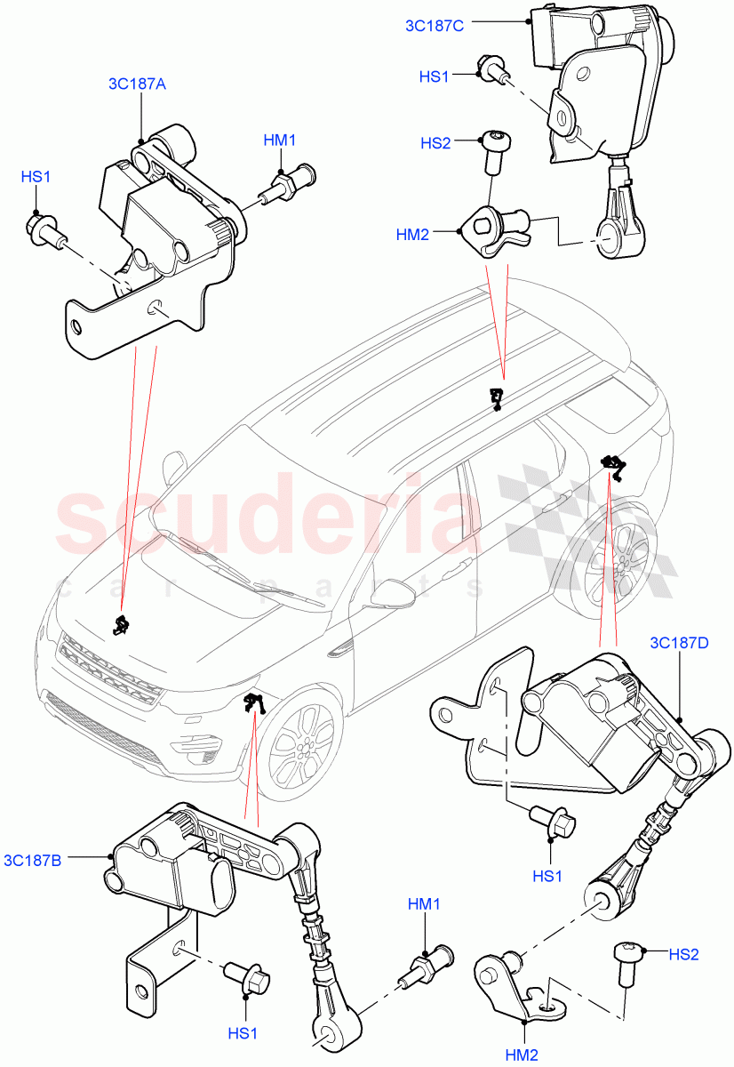 Electronic Damper Control(Halewood (UK),Magnetic Damping System)((V)TOKH999999) of Land Rover Land Rover Discovery Sport (2015+) [2.0 Turbo Diesel]