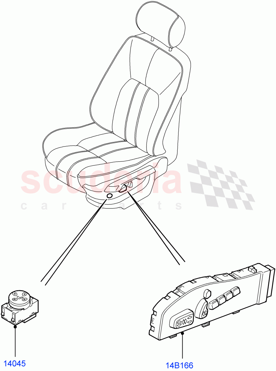 Switches(Front Seats)((V)FROMAA000001) of Land Rover Land Rover Range Rover (2010-2012) [3.6 V8 32V DOHC EFI Diesel]